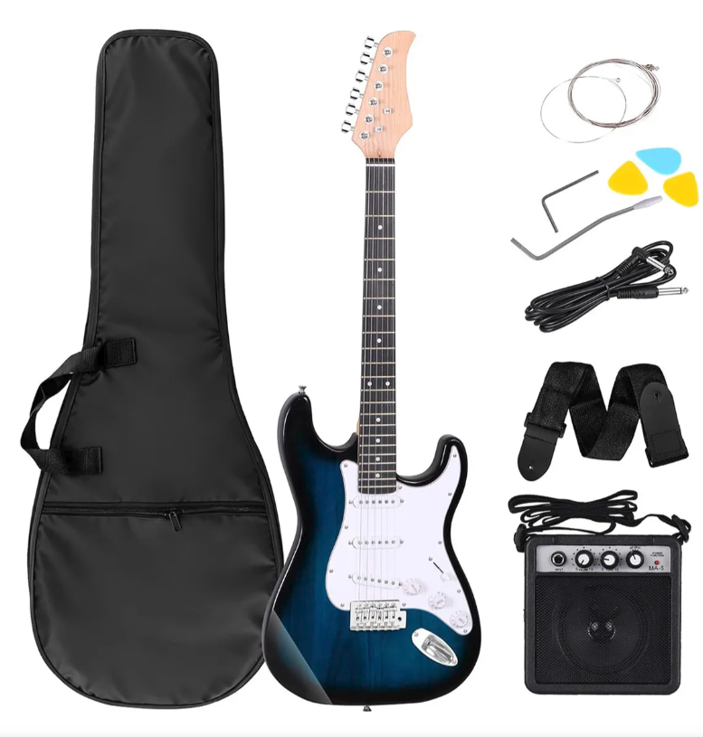 Kit de Guitarra Eléctrica con Amplificador de 5W para principiantes